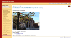 Desktop Screenshot of catalog.mansfield.edu