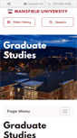 Mobile Screenshot of graduate-studies.mansfield.edu