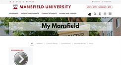 Desktop Screenshot of my.mansfield.edu