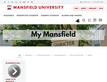 Tablet Screenshot of my.mansfield.edu