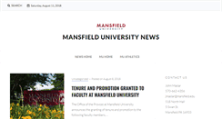 Desktop Screenshot of news.mansfield.edu