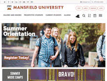 Tablet Screenshot of mansfield.edu